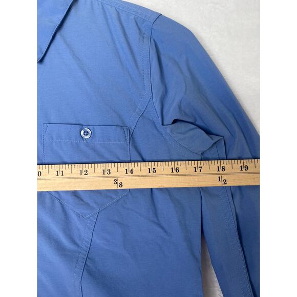 Outdoor Research Wayward Blue Button Up Shirt Hiking Camping UV Protection XS - Picture 9 of 10